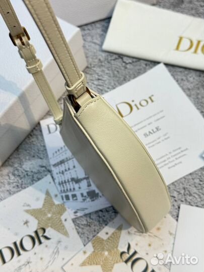 Сумка Dior Saddle Rodeo белая