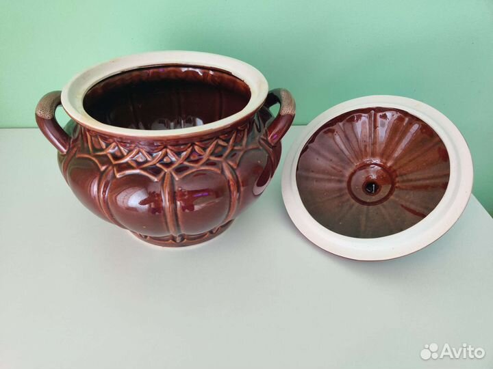 Горшочек керамический,супница