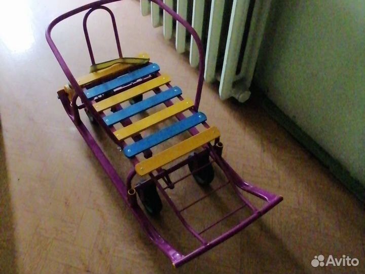 Детские санки с колесами