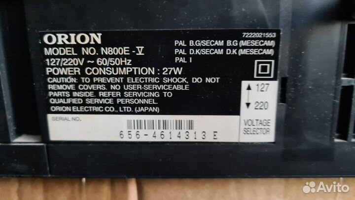 Видеомагнитофон Orion