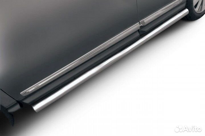 Защита порогов Nissan pathfinder (2014)