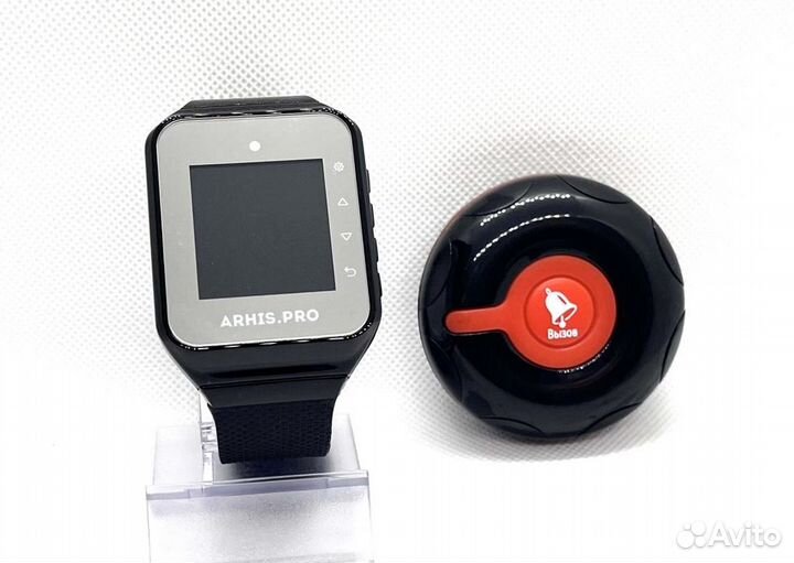 Кнопка вызова официанта персонала Классик и часы