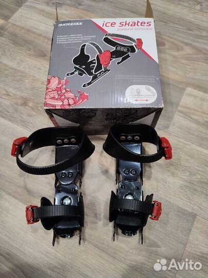 Коньки детские раздвижные двухполозные