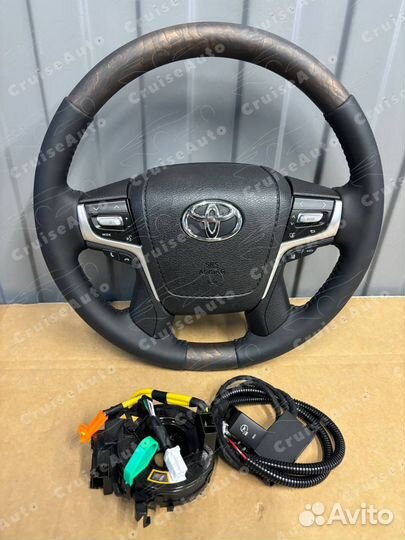 Руль toyota land cruiser 200 07-12 в стиле 16+