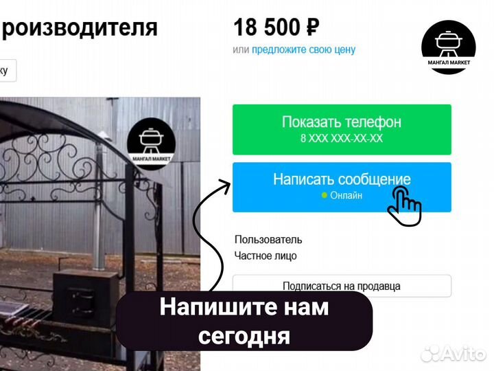 Мангал с крышей от производителя