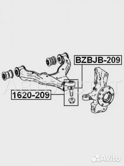 Шаровая опора bzbjb-209