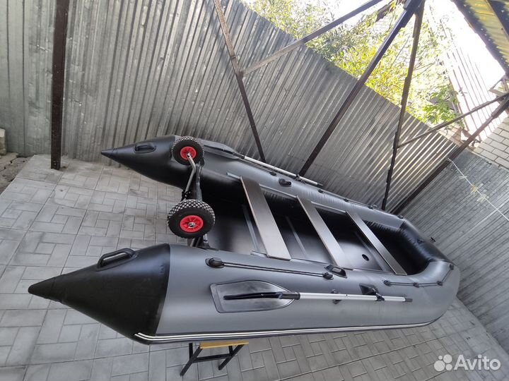 Лодка пвх 4 метра (надувная)с жёсткой сланью 2023