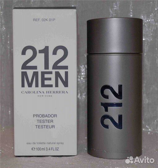 Парфюм мужской 212 MEN carolina herrera тестер
