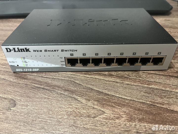 Коммутатор d-link des-1210-08p
