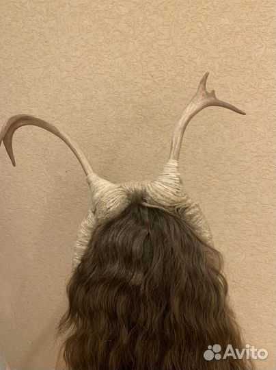 Ободок обрядовый рога оленя шаманизм