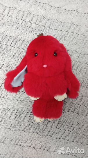 Мягкий зайчик (брелок для рюкзака, сумки)