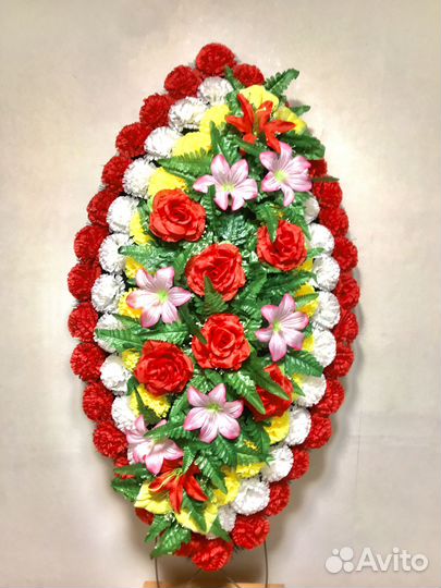 Ритуальные венки из искусственных цветов