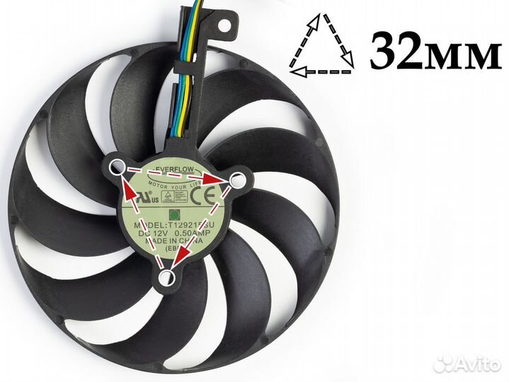 Вентиляторы для видеокарт Asus Dual EVO RTX2060