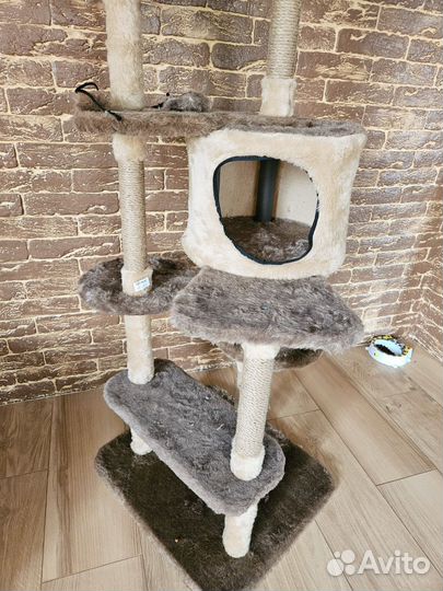 Когтеточка домик для кошки новая