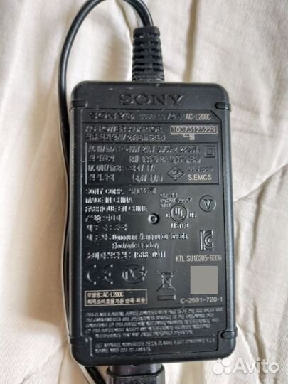 Блок питания для видеокамер sony