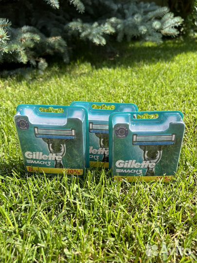 Сменные кассеты Gillette Mach3, 3 лезвия, 8 шт