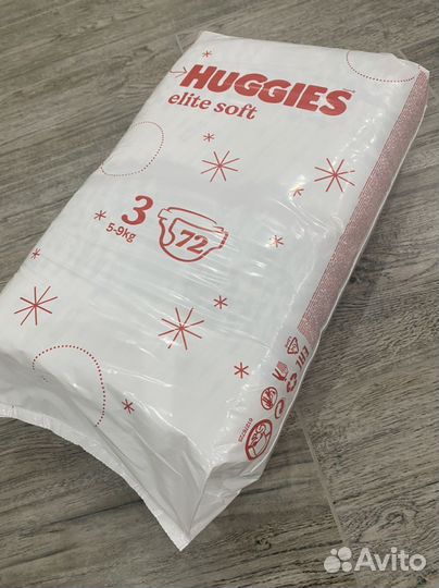 Подгузники huggies elite soft 3