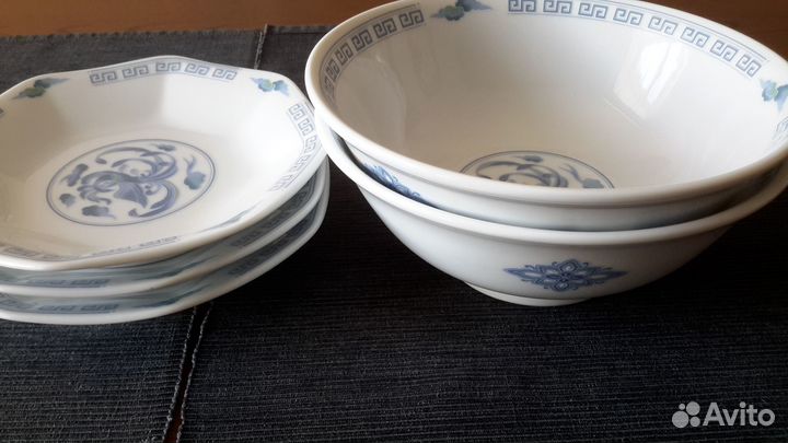Тарелки Салатник Чаша Фарфор Япония Клеймо