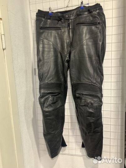Кожаные мото штаны размер 54