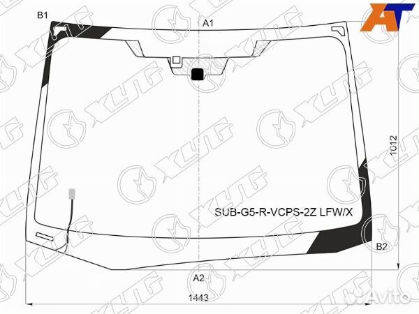 Стекло лобовое subaru impreza