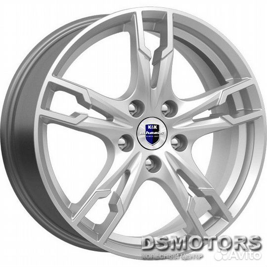 Диски Солар 7/17 5x114.3 ET48.5 d67.1 сильвер