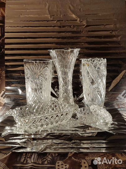 Хрусталь СССР Вазы, салатники