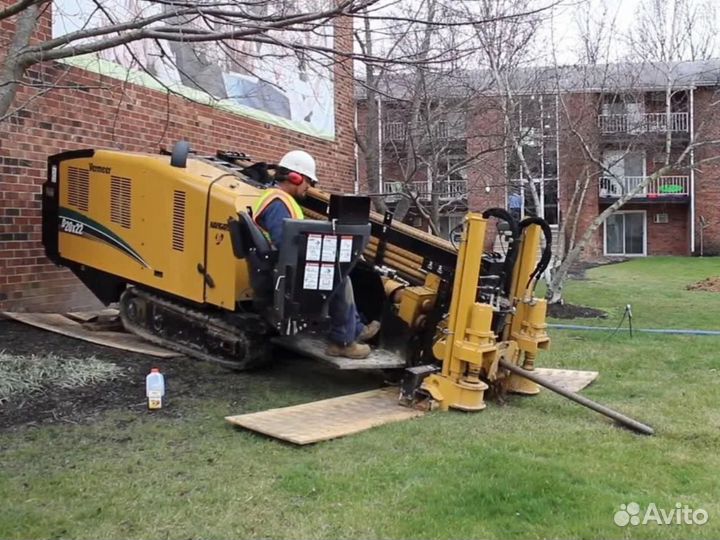ГНБ - Горизонтальное бурение. Прокол под дорогой