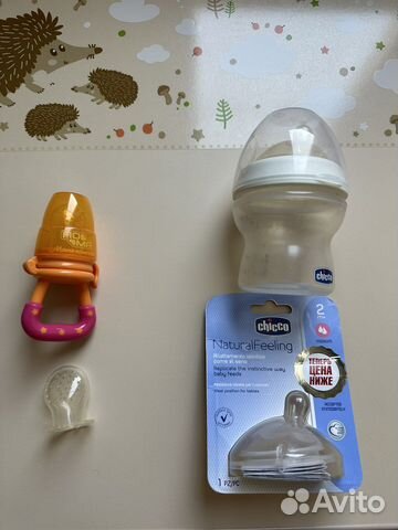 Бутылочка для кормления chicco, ниблер