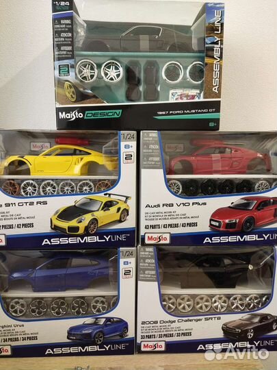 Модели сборные Maisto, масштаб 1:24, новые