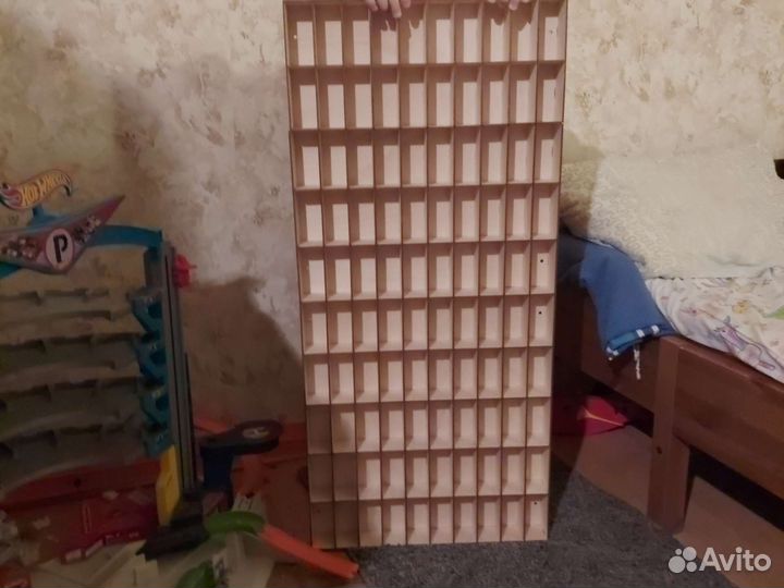 Полка гараж для 100 машинок Hot Wheels