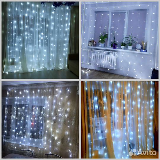 Гирлянда штора (занавес)