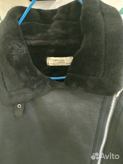 Дублёнка авиатор женская зимняя, размер 44-46