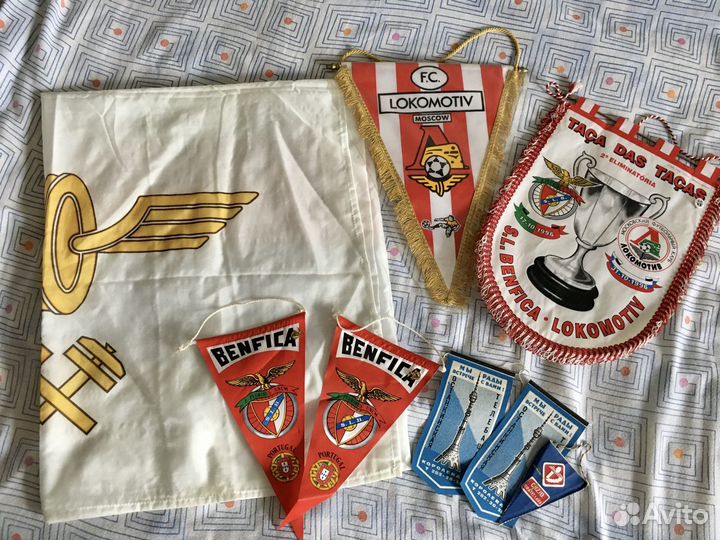 Вымпелы, флаги, значки спорт - Спартак, Локомотив