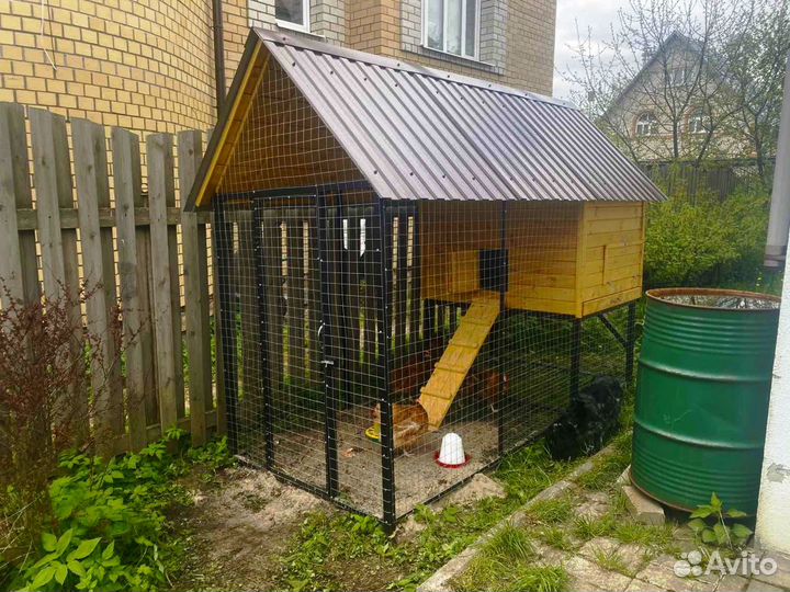 Курятник вольер выгул домик для кур