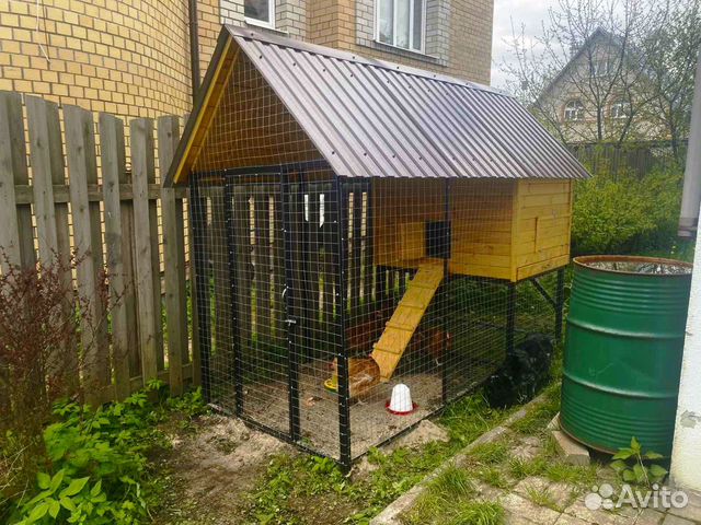 Курятник вольер выгул домик для кур