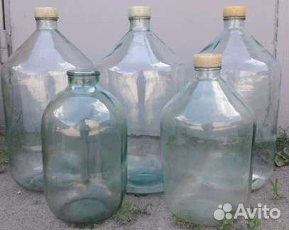 Бутыли по 10 12 и 20 литров
