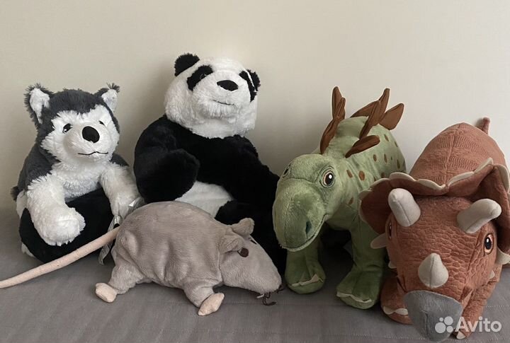 Игрушка IKEA икеа крыса икеа хаски динозавр панда
