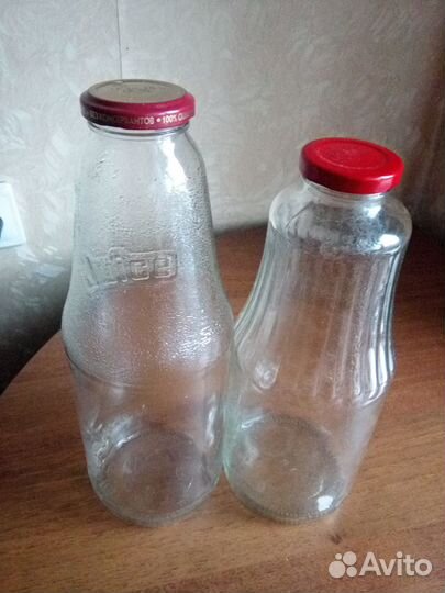 Банка / бутылка стеклянная для сока 1л