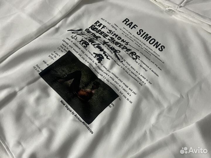 Худи Raf Simons white