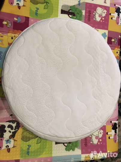 Матрас круглый 75х75 с наматрасником