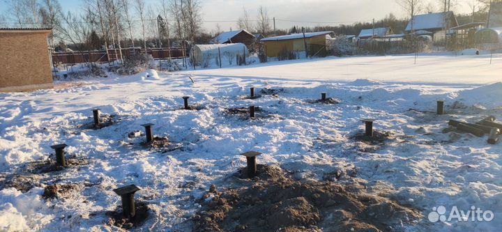 Винтовые сваи для дома