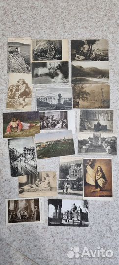 Открытки старинные неподписанные