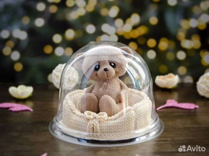 Мишка Бруно на лежанке. Мыло ручной работы