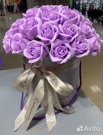 Композиция из мыльных роз