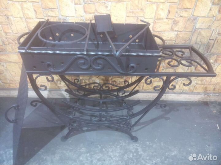 Мангал с подставкой под казан