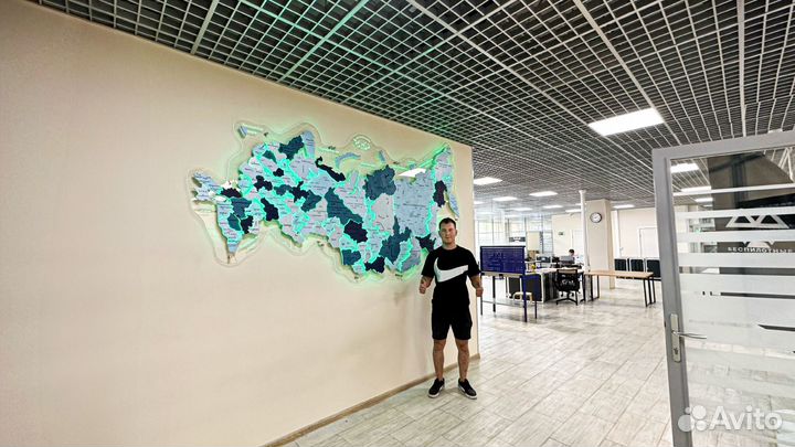 Астенная карта России (интерьерные карты)