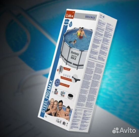 Каркасный бассейн 366 на 122.Ижевск.Новый.Доставка