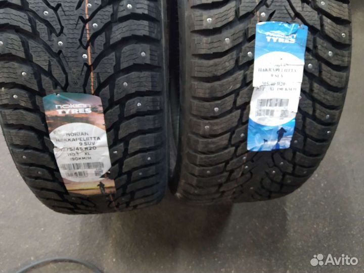 Nokian Tyres Hakkapeliitta 9 275/45 R20 и 305/40 R20