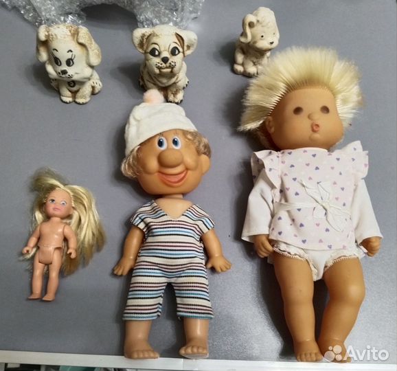 Куклы ГДР,Китай,Собаки керамика.Винтаж