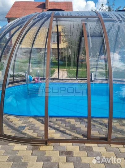 Тент сфера для бассейна. Купол на бассейн